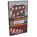 Fire Truck Door - Rust-Skin für Blechtür