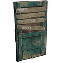 Barricaded Door - Rust-Skin für Holztür