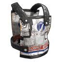 Space Rocket Chest Plate - Rust-Skin für Metall Brustplatte