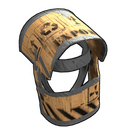 Plywood Helmet - Rust-Skin für Kaffedosenhelm