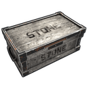 Large Stone Box - Rust-Skin für Große Holzkiste