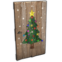 Christmas Tree Door Wooden Door Rust skin