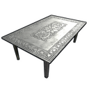 Antique Dining Table Table Rust skin