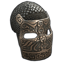 Bronze War Mask - Rust-Skin Metal Facemask
