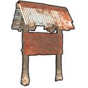 Two Sided Town Sign Post - Rust-Skin für Sonstiges