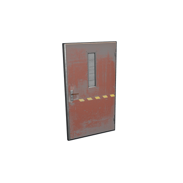 Industrial Door – skin Sheet Metal Door w Rust