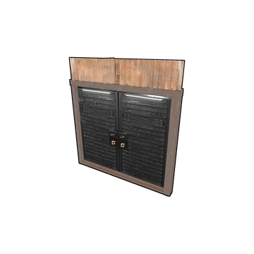 CaliRust Door – skin Sheet Metal Double Door w Rust