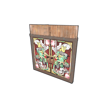 elWasabiTM Door – skin Sheet Metal Double Door w Rust