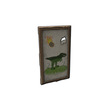 Landroid Door – skin Wooden Door w Rust