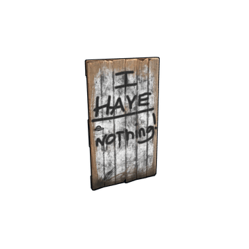 Brit Wooden Door – skin Wooden Door w Rust