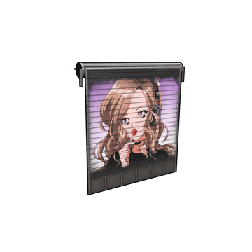 Pokimane Painted Garage Door – skin Garage Door w Rust