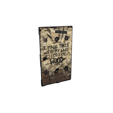 CNDBLOOD Wooden Door – skin Wooden Door w Rust