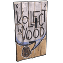 Oldschool Wooden Door - Rust-Skin für Holztür