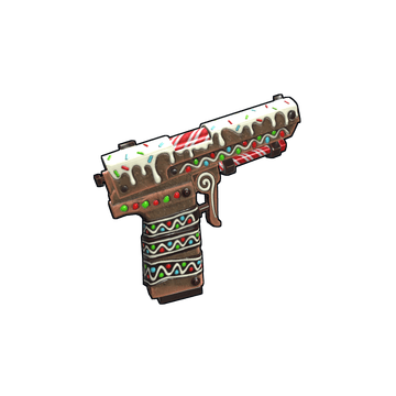 Twitchmas Gingerbread SAP – skin Semi-Automatic Pistol w Rust