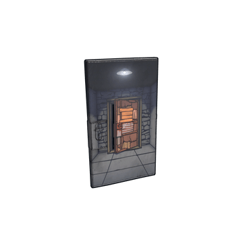 Oldschool Metal Door – skin Sheet Metal Door w Rust