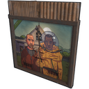 Oldschool Double Metal Door - Rust-Skin für Doppeltür aus Blech