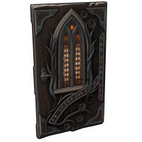 Gothic Veil Wooden Door