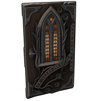 Gothic Veil Wooden Door