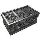 Wrought Iron Large Box - Rust-Skin für Große Holzkiste