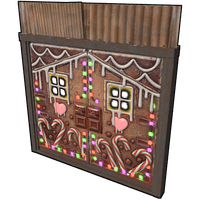 Gingerbread Metal Double Door image