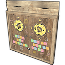 Hope For The Day Door Wood Double Door Rust skin