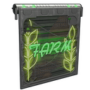 Neon Farm Door - Rust-Skin für Garagentor
