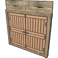 Pixel Wooden Double Door