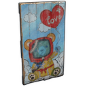 Teddy Love Wooden Door - Rust-Skin für Holztür
