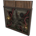 Sunken Double Door - Rust-Skin für Doppeltür aus Blech