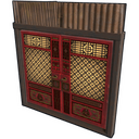 Serpent Temple Double Door - Rust-Skin für Doppeltür aus Blech