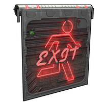 Neon Exit Garage Door image