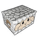 Lamb Box - Rust-Skin für Holzkiste
