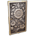 Whittled Bloom Door - Rust-Skin für Holztür