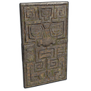 Aztec Jungle Door - Rust-Skin für Blechtür