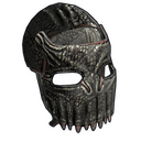 Black Alligator Metal Facemask - Rust-Skin für Metall Maske
