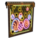 Neon Easter Garage Door - Rust-Skin für Garagentor