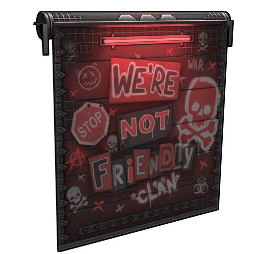 NOT Friendly Clan Garage Door image