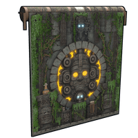 Forbidden Mayan Temple Garage Door image