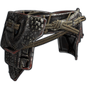 Black Alligator Kilt - Rust-Skin für Verkehrsschild-Rock