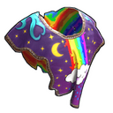 Rainbow Pony Poncho - Rust-Skin für Lederponcho
