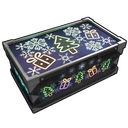 Neon Christmas Large Box - Rust-Skin für Große Holzkiste