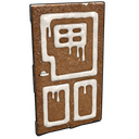 Gingerbread Wooden Door - Rust-Skin für Holztür