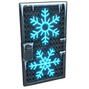 Snowfall Door - Rust-Skin für Blechtür