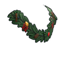 Christmas Wreath Poncho - Rust-Skin für Lederponcho