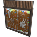 Rust Christmas Double Door - Rust-Skin für Doppeltür aus Blech