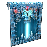 Frozen Crypt Garage Door