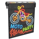 MOTO PARTY! - Rust-Skin für Garagentor