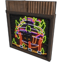 Neon Dome Double Door - Rust-Skin für Doppeltür aus Blech