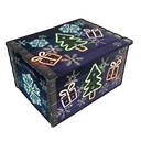 Neon Christmas Small Box - Rust-Skin für Holzkiste