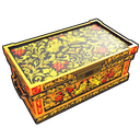 Khokhloma Box - Rust-Skin für Große Holzkiste